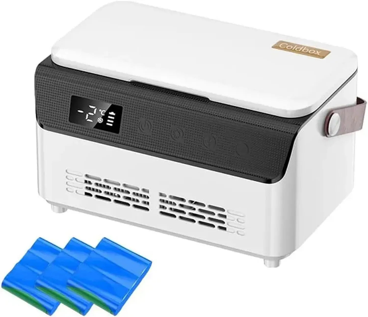 Réfrigérateur portable pour insuline - Mini frigo médical avec contrôle intelligent de température - Écran LCD - Idéal pour voiture et voyage - Température 0-8°C - Sac isotherme inclus - Fonctionne sur 3 piles