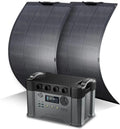 Centrale Électrique Portable 1451Wh ALLPOWERS S2000Pro, 2400W avec Panneaux Solaires Flexibles IP68 pour Usage Extérieur