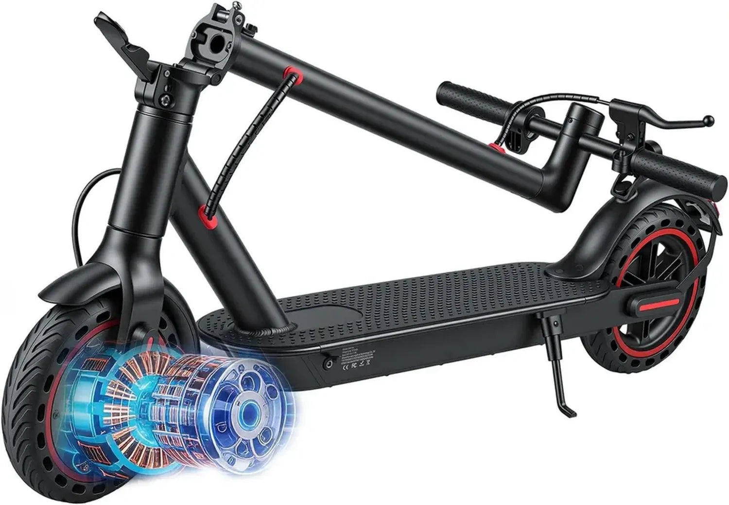 Trottinette Électrique Adulte, Longue Autonomie, Pneus 8,5/10 Pouces, Suspension Double, Contrôle par Application