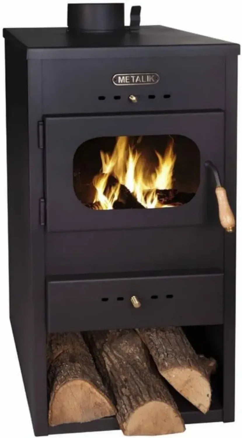 Poêle à bois moderne, efficacité énergétique 8.6 kW - Modèle HIT
