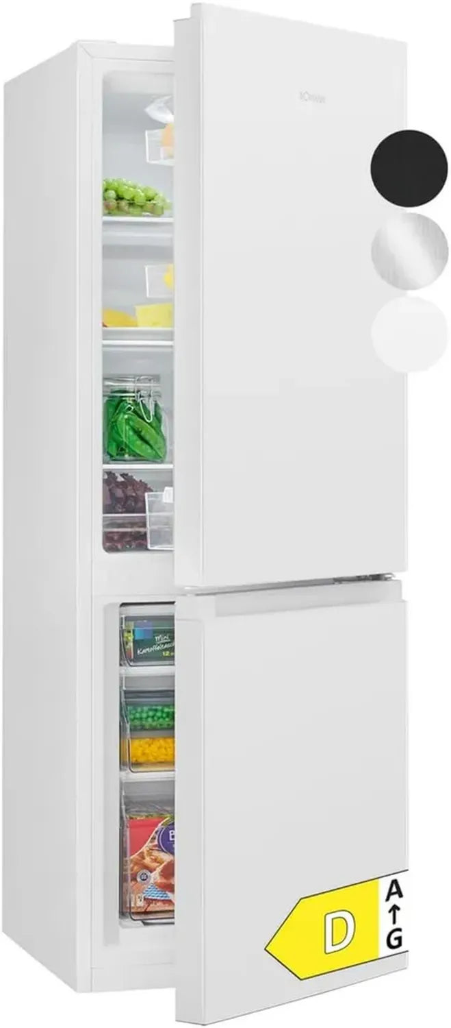 Réfrigérateur congélateur Bomann 175L, blanc, contrôle continu, portes réversibles
