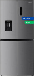 Réfrigérateur multi-portes GEDTECH 470L avec distributeur d'eau - Technologie No Frost - Finition inox