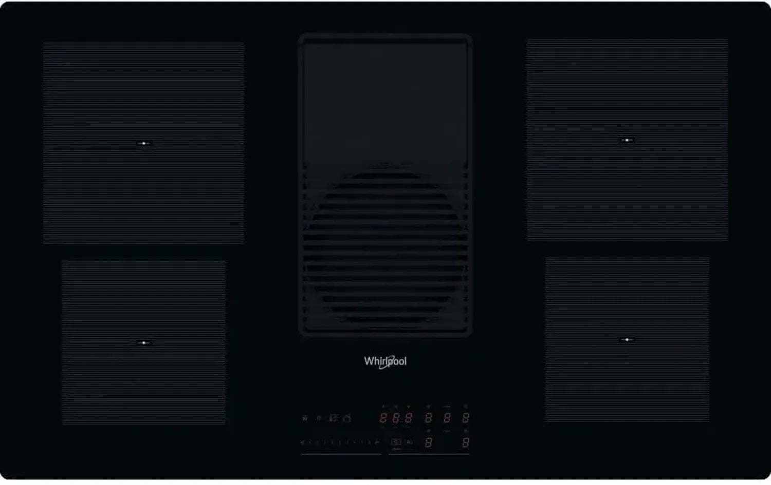 Plaque Induction Aspirante 83 cm 4 Zones 7500W Noir