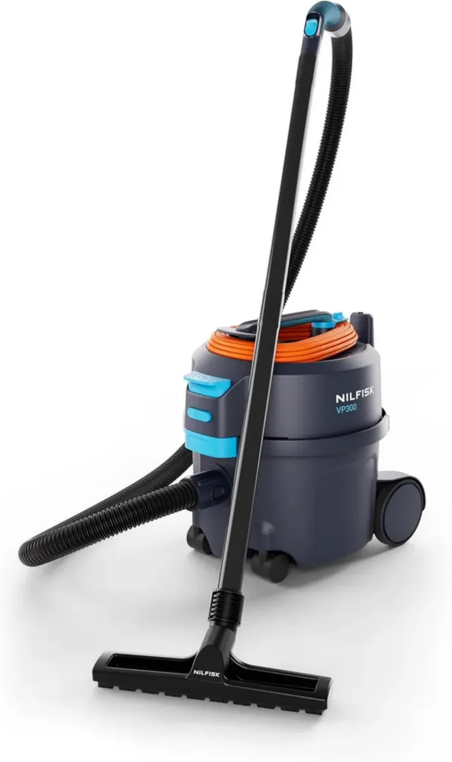 Aspirateur Nilfisk VP300 HEPA EC S2 - Performant et Léger, 10L, Bleu Foncé