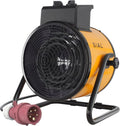 Radiateur Électrique Industriel 9000W 400V - Chauffage Puissant pour Atelier ou Garage - Jaune