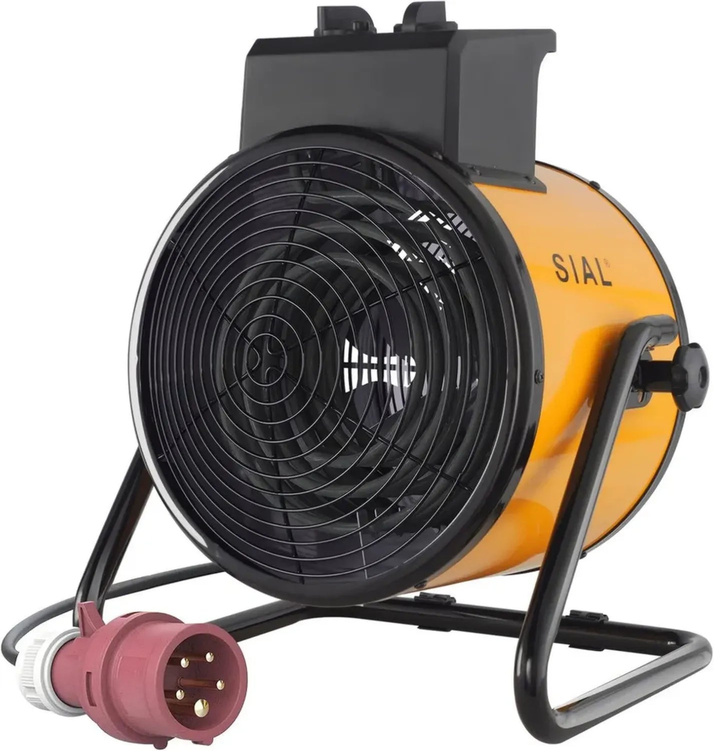 Radiateur Électrique Industriel 9000W 400V - Chauffage Puissant pour Atelier ou Garage - Jaune