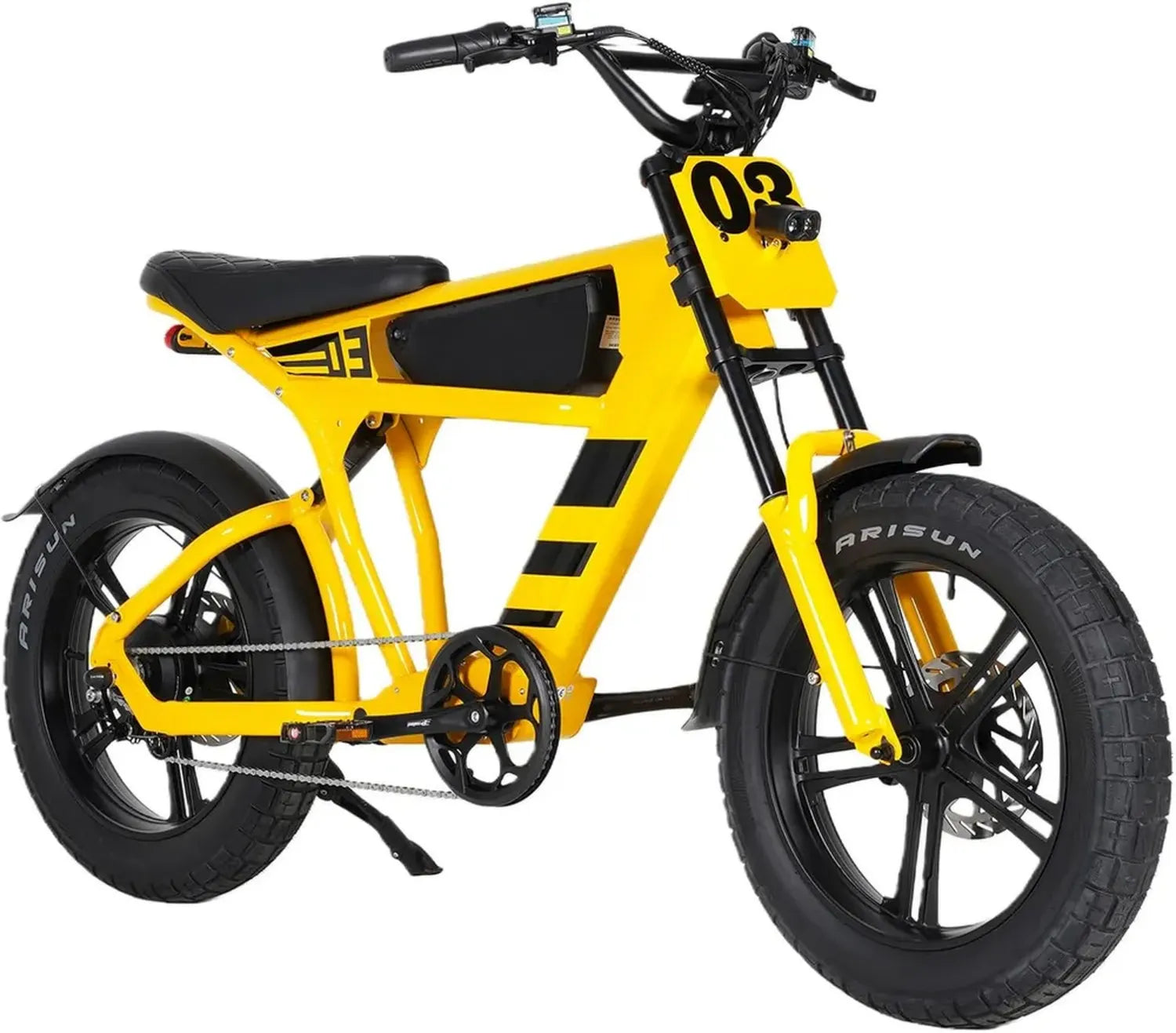 Vélo Électrique Adulte GLEWEL FT03, Vélo Tout-Terrain avec Suspension Complète, Batterie 48V18.2Ah, Freins Hydrauliques, Pneus Larges 20x4.0 pouces