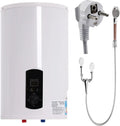 Chauffe-eau électrique plat 50L avec écran LED, 220V 2kW, réservoir 35L