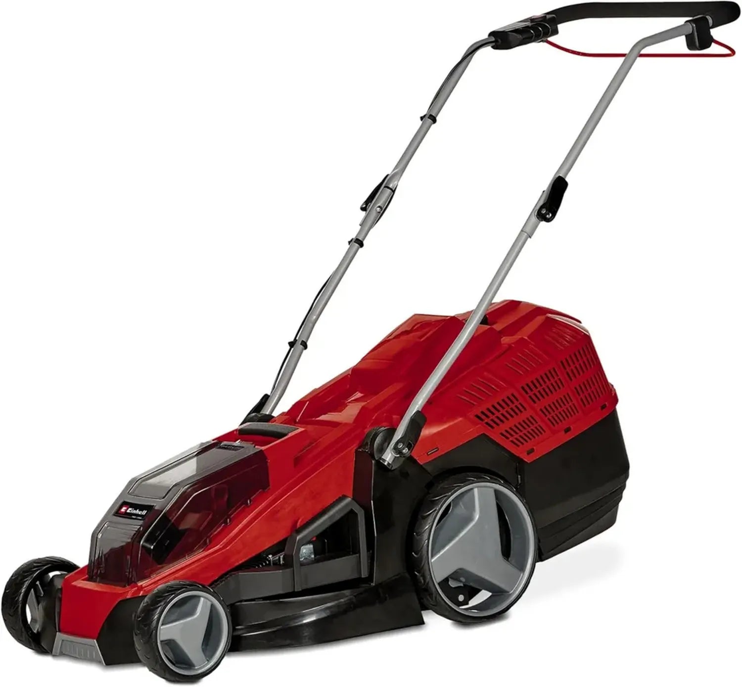 Tondeuse à Gazon sans Fil Einhell GE-CM 36/43 Li M, 36V, Largeur 43cm, Terrain jusqu'à 600m², Technologie Brushless, Bac 63L, Hauteur réglable 25-75mm