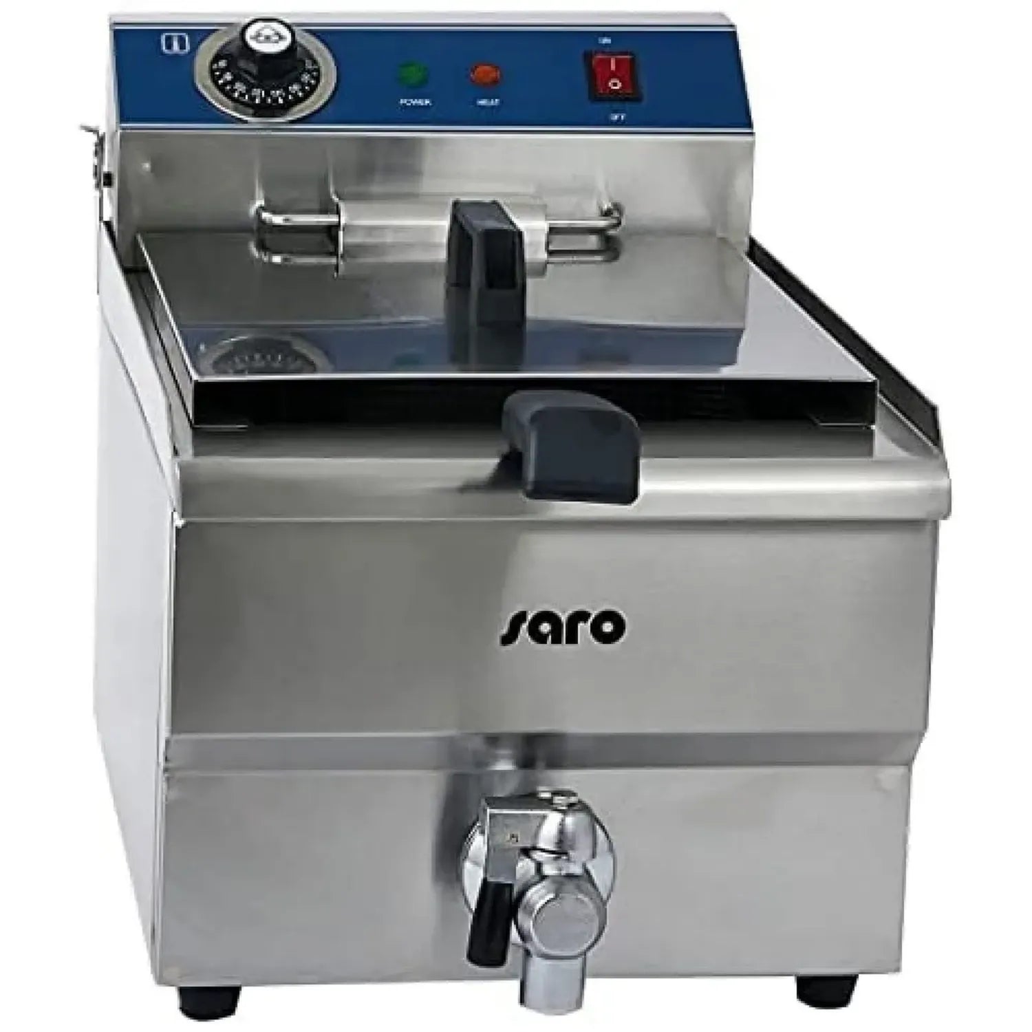 Friteuse Professionnelle en Inox 13L avec Robinet et Température Réglable