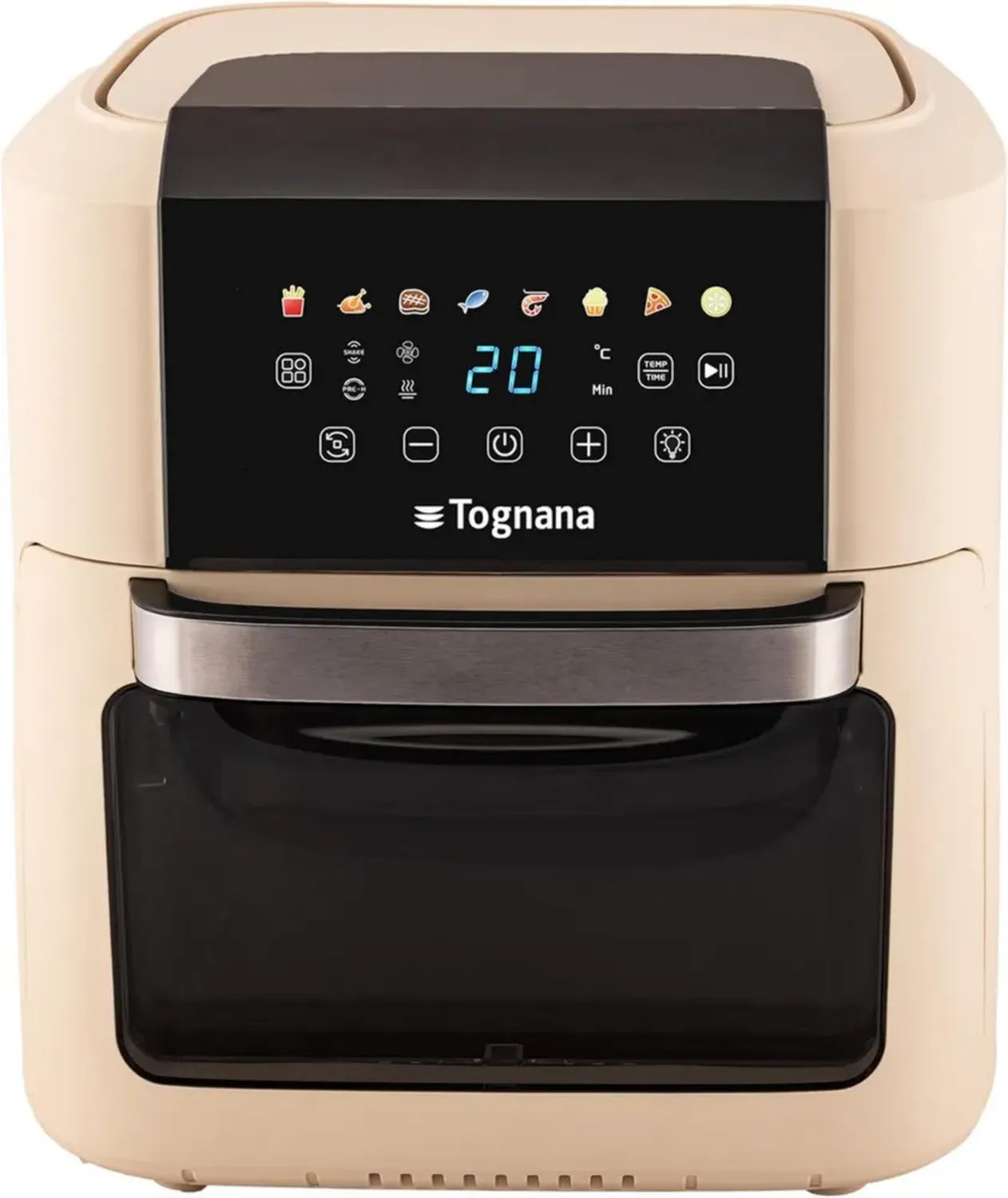 Friteuse à Air Tognana Iridea 11L, Acier Inoxidable et Plastique, Couleur Champagne