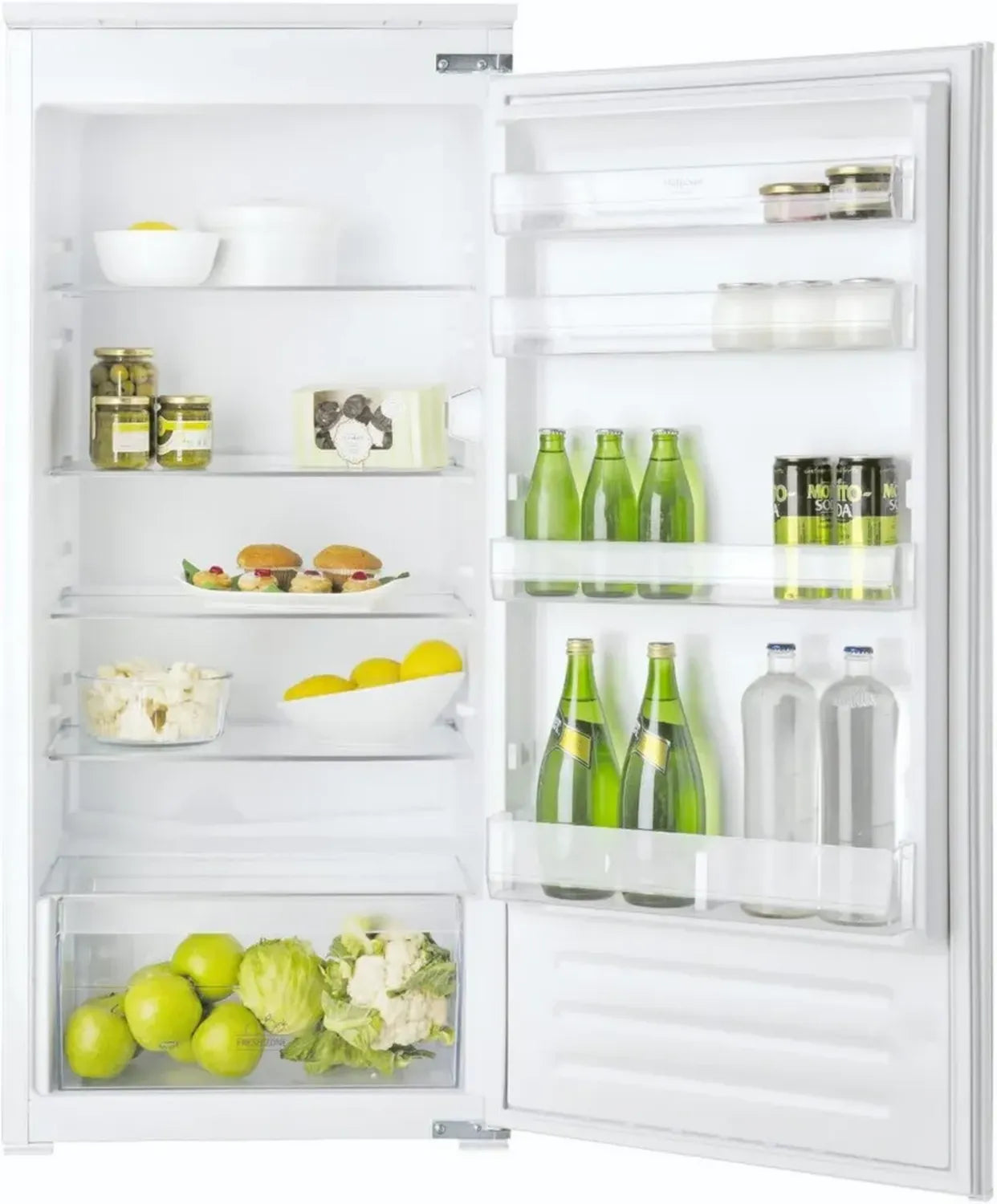 Réfrigérateur Encastrable Hotpoint 209L - No Frost, Fresh Zone, 35 dB, Classe E, Inox