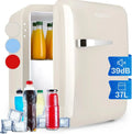 Klarstein Réfrigérateur Mini 32L Silencieux avec Congélateur, Idéal pour Boissons et Cosmétiques