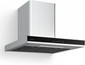 Klarstein Hotte Aspirante 60 cm - 881,6 m³/h, Efficacité Énergétique A++, Acier Inoxydable et Verre, Éclairage LED, 4 Niveaux de Ventilation, Filtre à Charbon, Commande Tactile Silencieuse