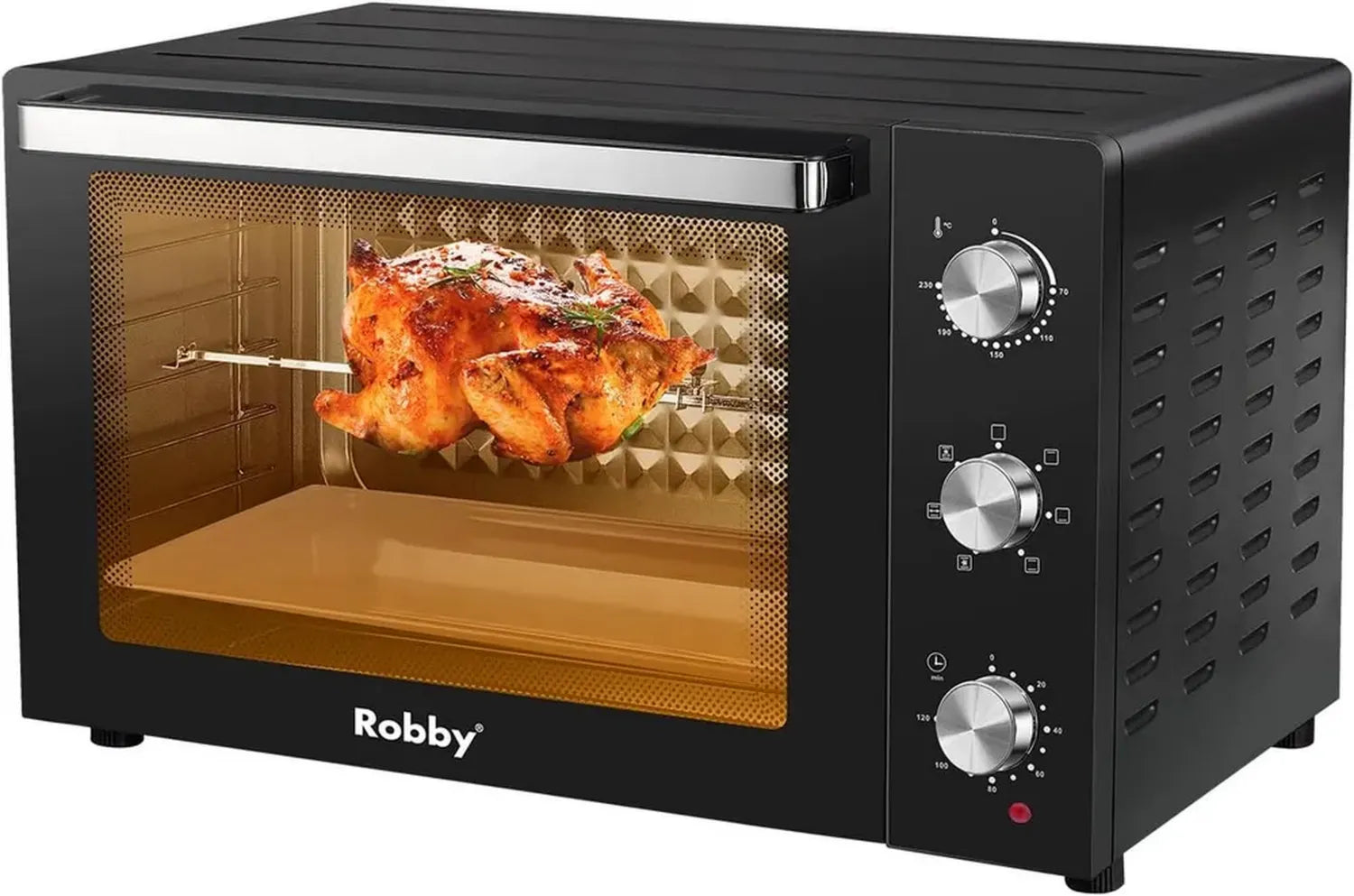 Four à chaleur tournante Robby 80L, 2400W, modèle ROMFT80B
