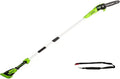 Élagueuse sur Perche Greenworks G40PSF, Barre 20 cm, Vitesse 8 m/s, Poids Léger 3,64 kg, Graissage Automatique, Portée 2,58 m, Sans Batterie ni Chargeur, Garantie 3 Ans