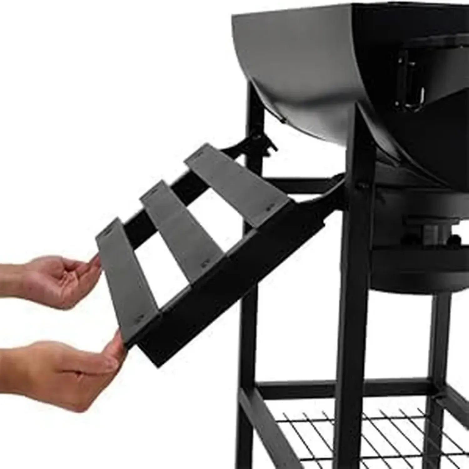 Barbecue au Charbon XXL avec Thermomètre et Gants Anti-Chaleur