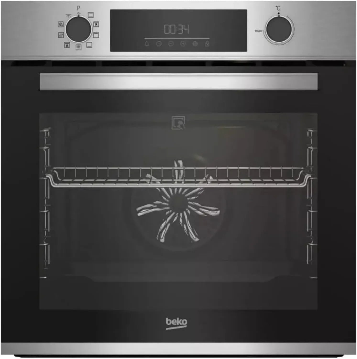 Four Multifonction Inox 72L à Pyrolyse Intégrable 60cm - Modèle BBIE12300XMP