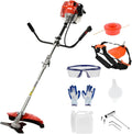 Débroussailleuse Thermique 52cc 2-en-1: Taille-Haie et Coupe Bordure, Outil Polyvalent pour Jardinage
