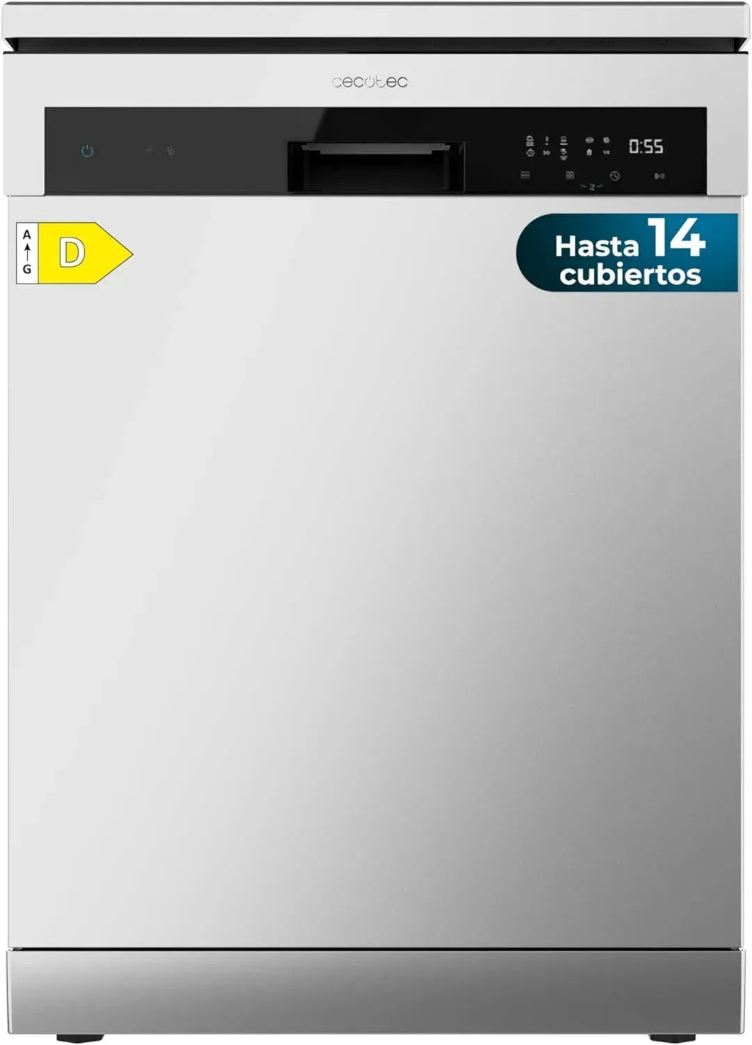 Lave-vaisselle Indépendant 60 cm Inox 14 Couverts, Dual Zone, Séchage Turbo
