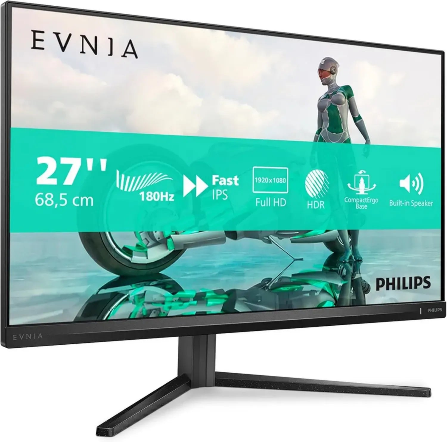 Écran Gaming Philips 27'' Full HD, 180 Hz, 1 ms, FreeSync Premium, Compatible G-Sync
