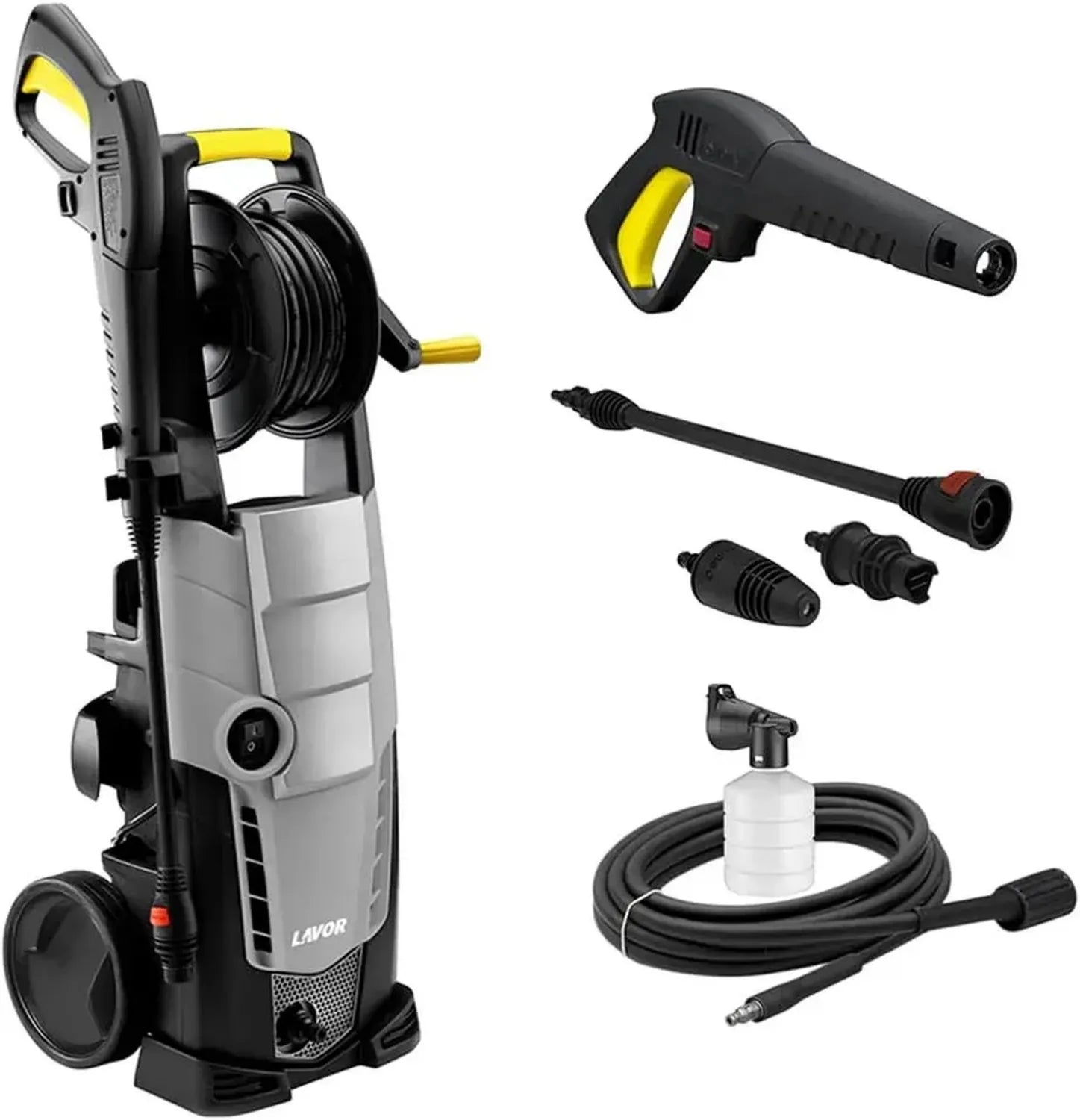 Nettoyeur Haute Pression 160 Bar avec Enrouleur et Moteur 2500W