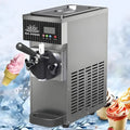 Machine à Glace Molle Commerciale Unique Saveur avec Écran LCD et Nettoyage Automatique, Prérefroidissement pour Restaurants et Desserts - Gris