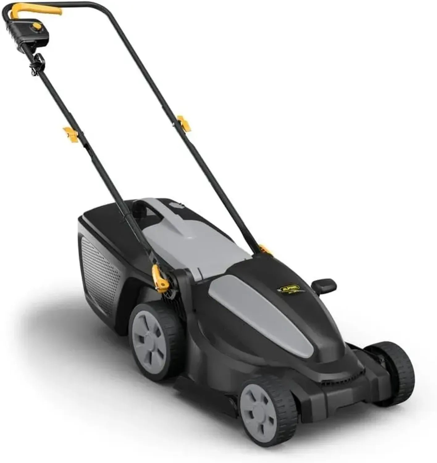 Tondeuse Électrique Alpina AL1 38 E, 1400 W, Largeur 38 cm, Bac 40 L, Idéale pour Petits Jardins