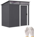 Abri de jardin en métal 1,9 m² Outsunny avec porte coulissante et accessoires