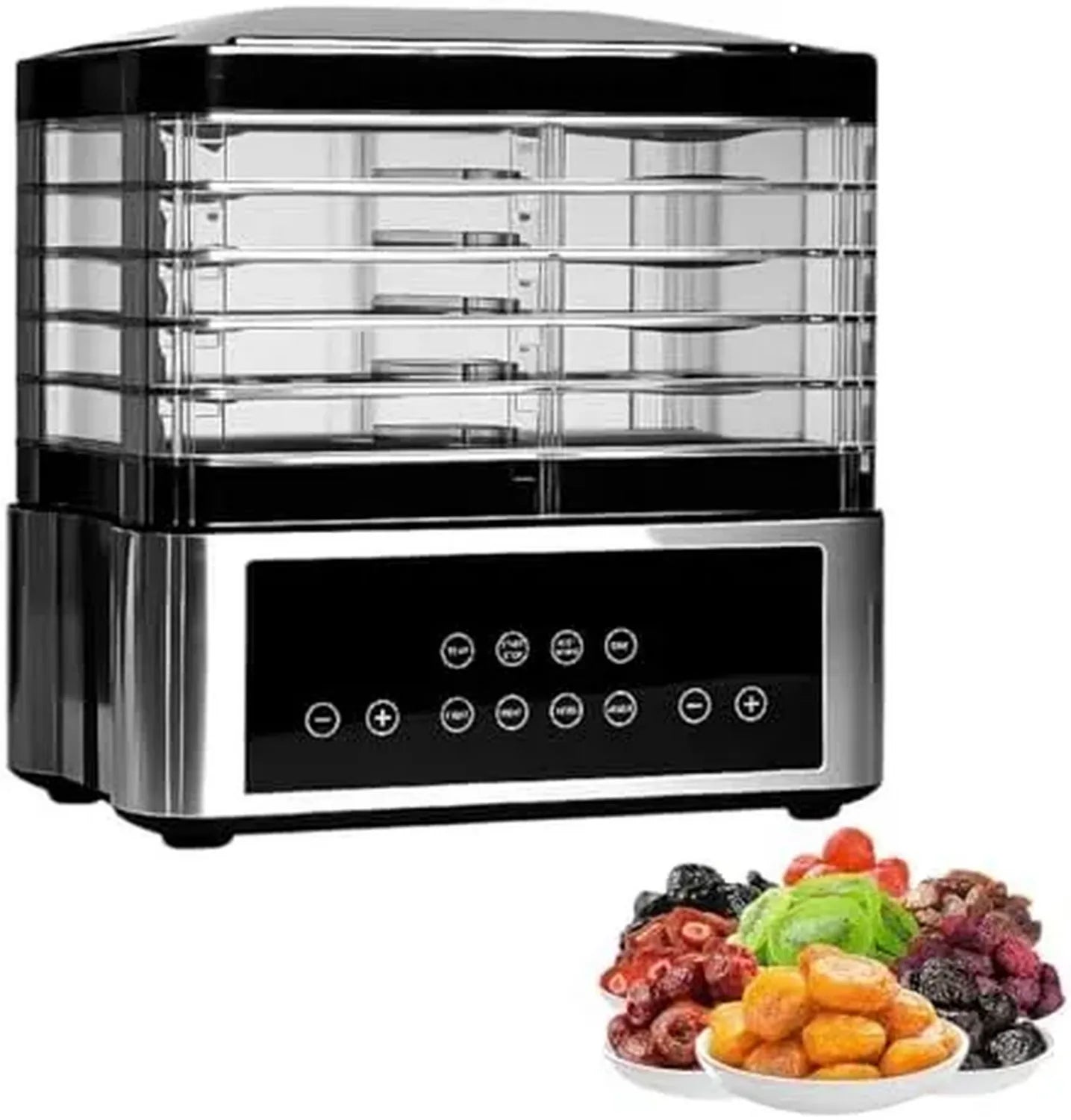 Déshydrateur alimentaire 5 niveaux avec minuterie et écran LED