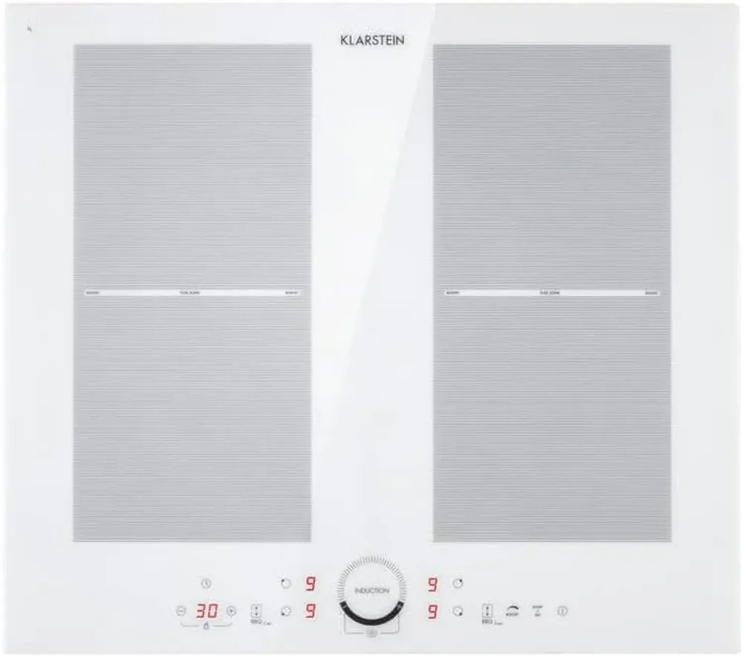 Plaque de Cuisson à Induction Klarstein 7000W, 4 Zones, Commande Tactile, Encastrable, pour Cuisine Moderne
