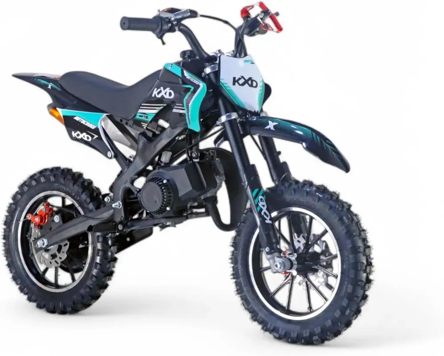 Moto Cross Enfant 49cc KXD Blitzer 2 Temps 45 km/h - Dirt Bike Turquoise