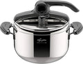Lagostina Mia Autocuiseur 5L Inox 22cm - Compatible Induction et Gaz, Ouverture Facile, Fond Irradial Plus