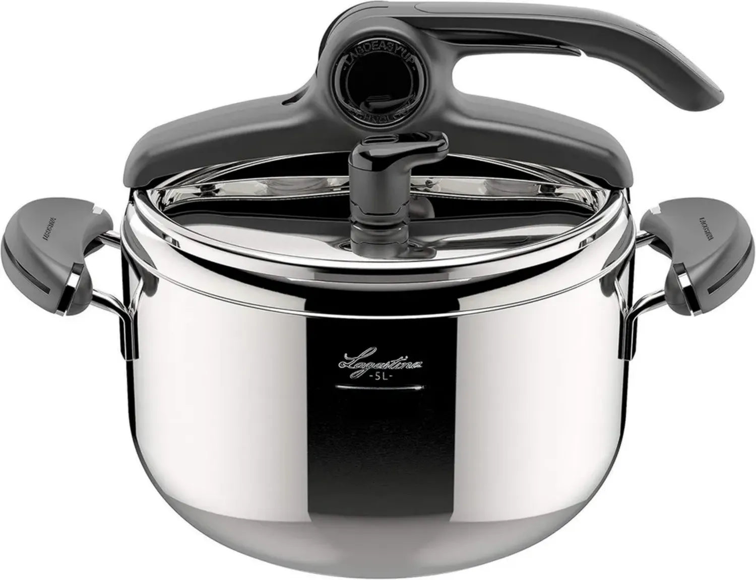 Lagostina Mia Autocuiseur 5L Inox 22cm - Compatible Induction et Gaz, Ouverture Facile, Fond Irradial Plus