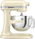 Mixeur Multifonction Artisan KitchenAid - Robot Pâtissier avec Accessoires Complets - Bol en Acier Inox 5,6 L - Crème