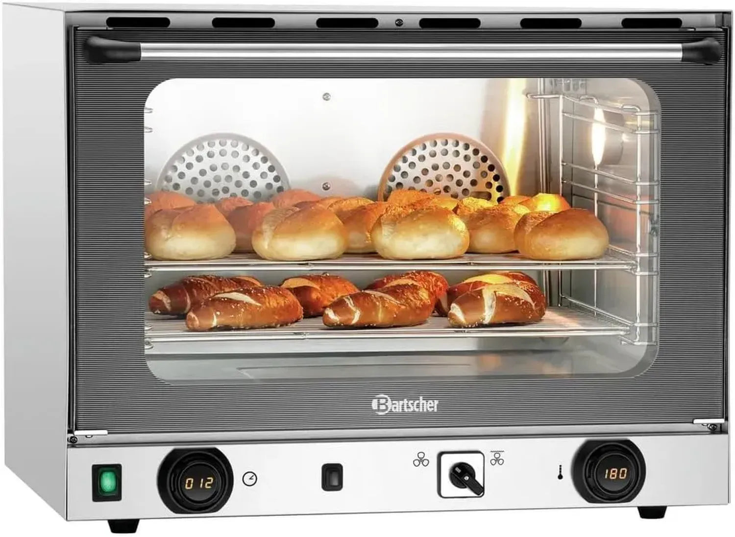 Four à convection en inox avec humidificateur, 4 x GN 1/1, 3000 W, 220 V