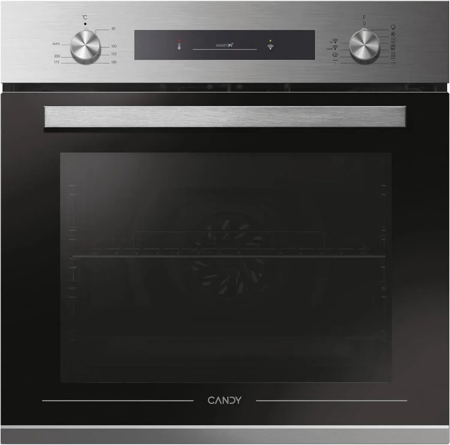 Four Multifonction Candy 70L A+ en Acier Inoxydable