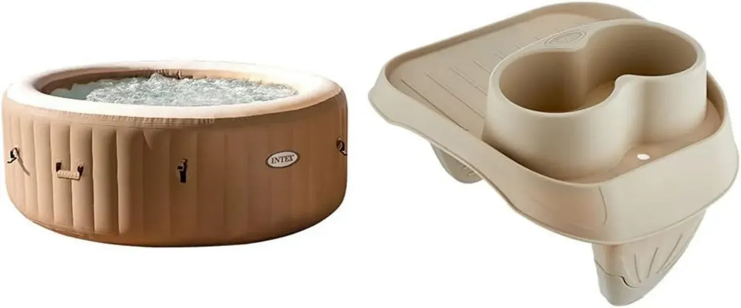 Spa Gonflable Rond 6 Places Intex Sahara - 140 Jets de Bulles - FiberTech - 1098 L