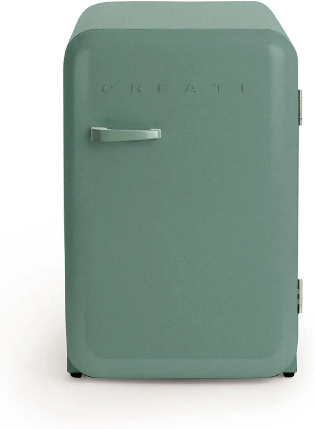 Réfrigérateur Rétro Argenté 83,5L, Économie d'Énergie, 2 Étagères, Régulation Température, Porte-Bouteilles, 56x54x84cm