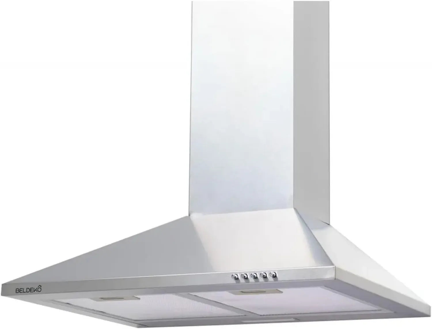 Hotte Murale Inox 60 cm avec Éclairage LED - 338 m³/h - Modèle CLIONA 60 XS de BELDEKO