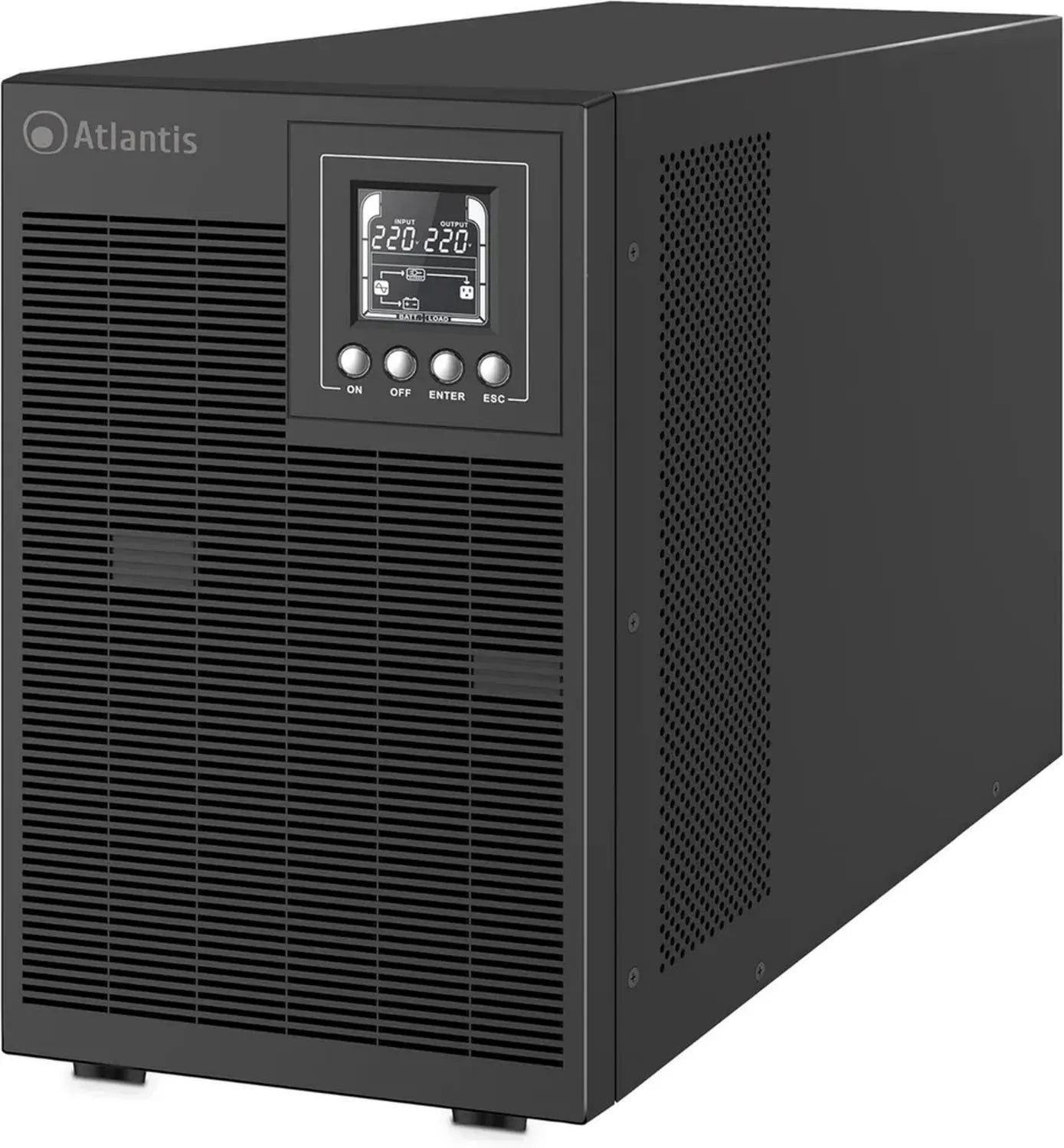Onduleur Atlantique 3000VA Double Conversion en Ligne avec Affichage LCD