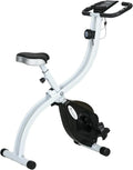 Vélo d'appartement pliant SPORTNOW avec résistance magnétique 8 niveaux, selle ajustable, écran LCD et support tablette