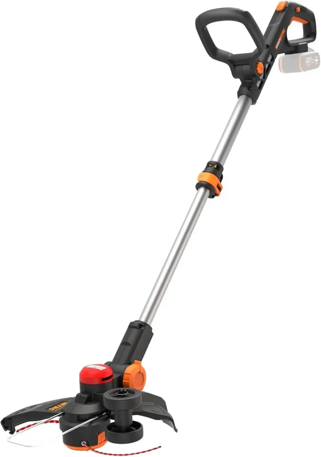 Coupe-Bordures 20V WORX 3 en 1, Diamètre 33 cm, Moteur Brushless, Tête Pivotante 90°, Double Ligne, Avance Automatique, Sans Batterie ni Chargeur