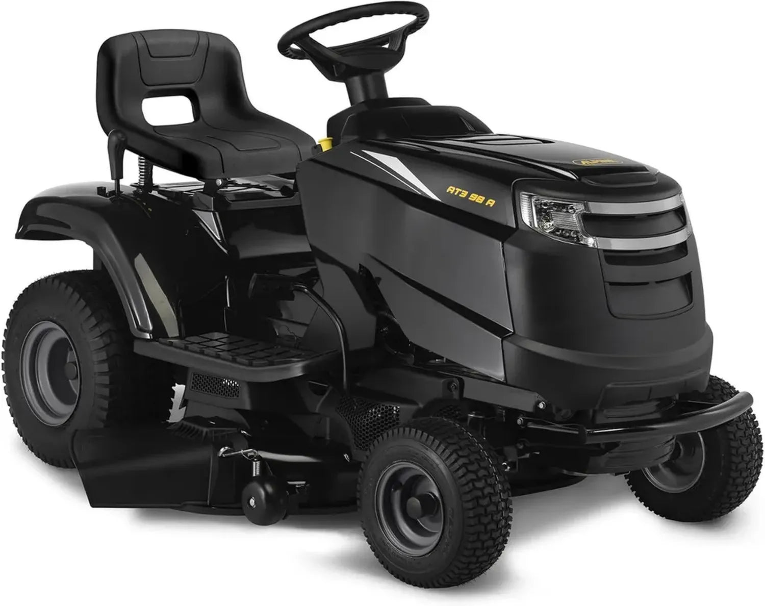 Tondeuse Autoportée Alpina AT3 98 A, 6,5 kW, 98 cm, Éjection Latérale, Kit Mulching Inclus – Pour Pelouses Jusqu'à 4 500 m²