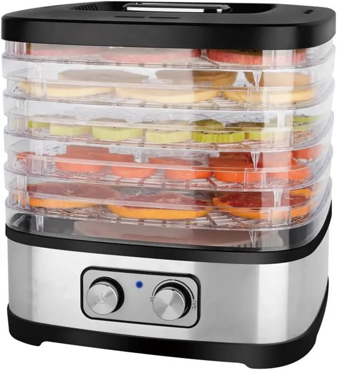 Déshydrateur Alimentaire Intelligent 5 Plateaux avec Température Réglable