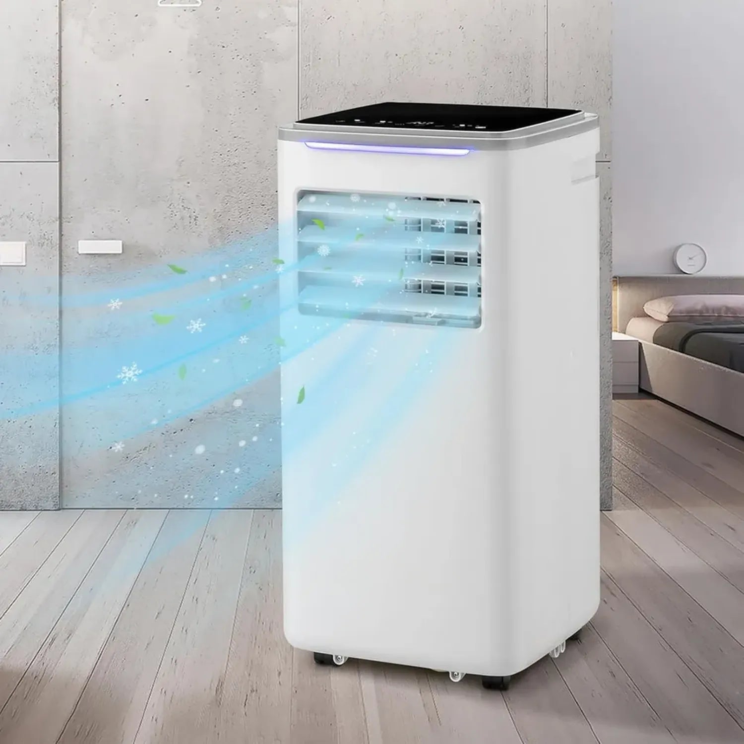 Climatiseur Portable LEADZM 10000BTU avec Wi-Fi, Déshumidificateur 3-en-1 et Ventilateur