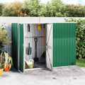 Abri de Jardin en Acier Galvanisé Vert 225x89x161 cm