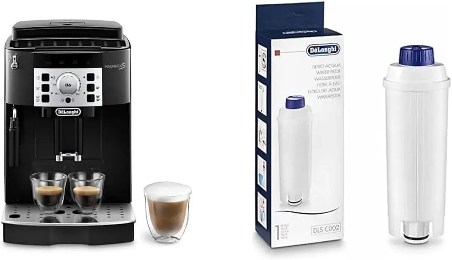 De'Longhi Magnifica S Machine à Espresso Automatique avec Broyeur, 1.8L, Noir, + Filtre à Eau